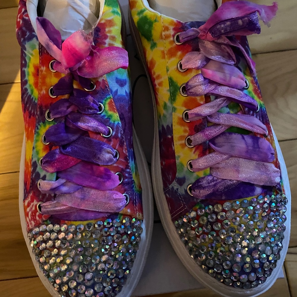 Custom-Made Steve Madden Tie-Dye Sneakers